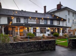 Restaurant Brendon Arms in Bude waar wij heerlijk gegeten hebben.